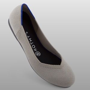 Rothy’s The Flat Rounded Toe Flax Birdseye Size 6